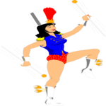 Majorette 1 Clip Art