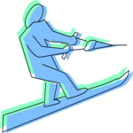Water Skiing 25 Clip Art