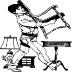 Man Moving Furniture