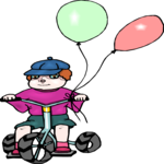 Boy with Balloons 2