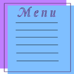 Menu Blank 8