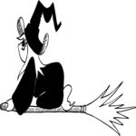 Witch Flying 25 Clip Art