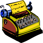 Typewriter 12 Clip Art