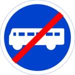 Buses Not Allowed Clip Art