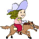Girl Riding Pony