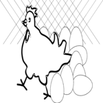 Chicken & Eggs Clip Art