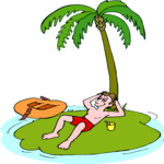 Desert Island 1 Clip Art