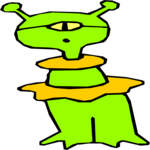 Space Alien 117 Clip Art