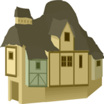 Rural House - Dutch 1 Clip Art