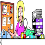 Desk Scene - Woman 1