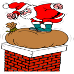 Santa on Chimney