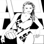 Woman in Swimsuit 1 Clip Art