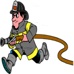 Fire Fighter with Hose 3