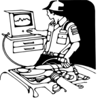 Mechanic Giving Tune-Up Clip Art