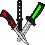 Knives 2 Clip Art