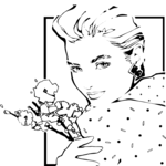 Woman with Flowers 1