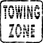 Towing Zone Clip Art