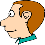 Profile of Man 05 Clip Art