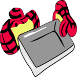 Baking Pan & Mits Clip Art