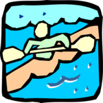 Kayaking 09 Clip Art