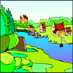 Town by Lake 2