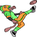 Football - Wolf 1 Clip Art