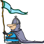 Flag-Bearer 3 Clip Art