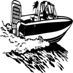 Speed Boat 01 Clip Art