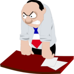 Businessman - Angry 3 Clip Art