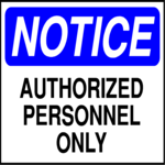 Authorized Personnel 1 Clip Art