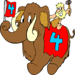 Kids 4th Birthday - Dino