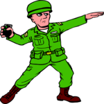 Soldier Tossing Grenade 2