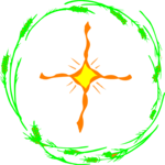 Cross & Wheat Design