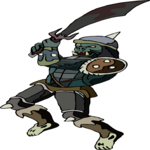 Warrior Knight with Cutlass