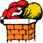 Santa in Chimney 04