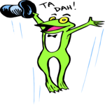 Entertainer - Frog Clip Art