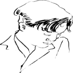 Woman Looking Down 3