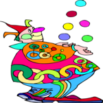 Clown Juggling 06 Clip Art