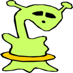 Space Alien 121 Clip Art