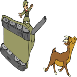 Soldier in Tank 3 Clip Art