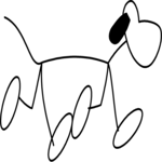 Stick Figure Dog 5