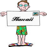 Hawaii Postcard Clip Art