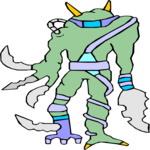 Mutant Warrior 15 Clip Art