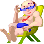 Businessman at Beach