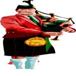 Scottish Man & Bagpipe