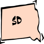 South Dakota 13 Clip Art