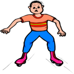 Roller Skating 8 Clip Art