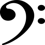 Bass Clef 6 Clip Art