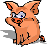 Pig Pouting Clip Art