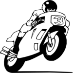 Motorcycle Racing 09 Clip Art